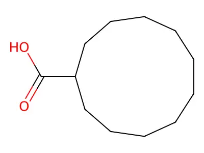 Cycloundecanecarboxylic acid structure
