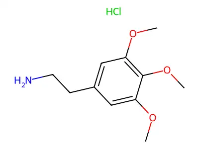 Mescaline hydrochloride structure
