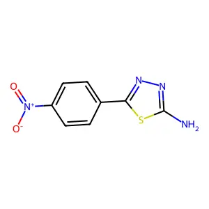 1,3,4-Thiadiazole, 2-amino-5-(p-nitrophenyl)- structure