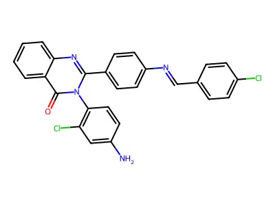 C27H18Cl2N4O structure