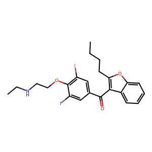 Desethylamiodarone structure