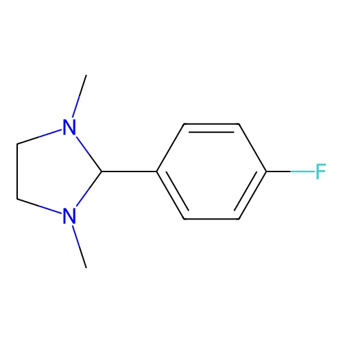 Imidazolidine, 1,3-dimethyl-2-(p-fluorophenyl)- structure