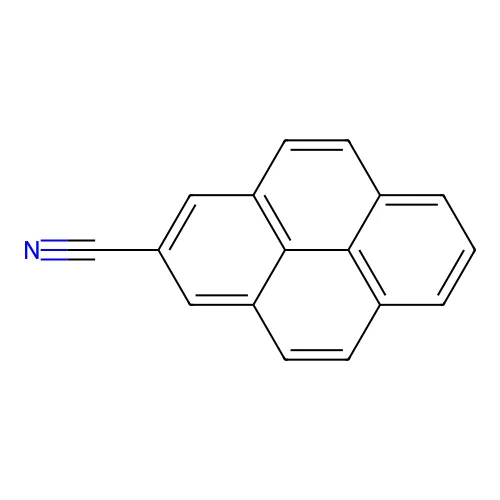 Pyrenecarbonitrile structure