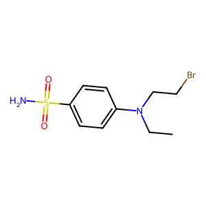 Sulfanilamide, N(sup 4)-(2-bromoethyl)-N(sup 4)-ethyl- structure