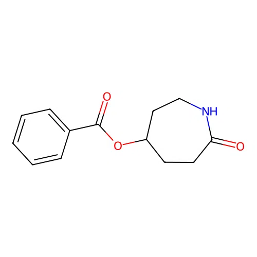 7-Oxoazepan-4-yl benzoate structure