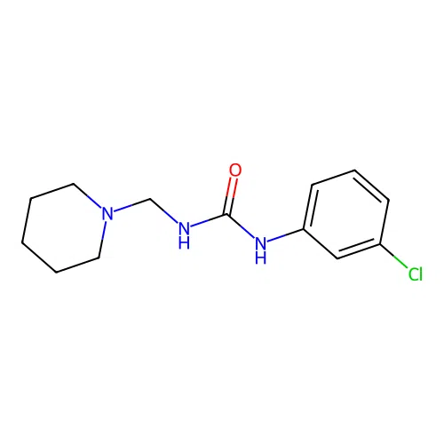 1-(3-Chlorophenyl)-3-(piperidin-1-ylmethyl)urea structure