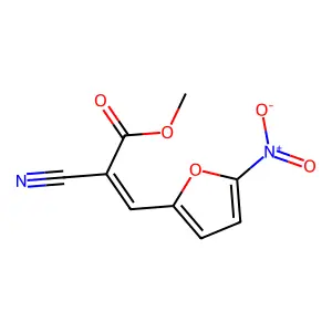 Methyl 2-cyano-3-(5-nitrofuran-2-yl)prop-2-enoate structure