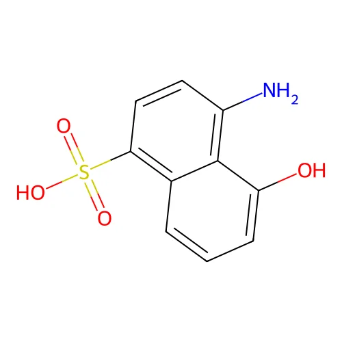 1-Naphthalenesulfonic acid, 4-amino-5-hydroxy- structure