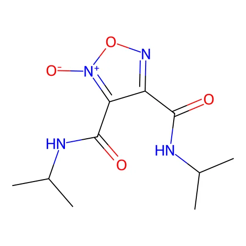 1,2,5-Oxadiazole-3,4-dicarboxamide, N3,N4-bis(1-methylethyl)-, 2-oxide structure
