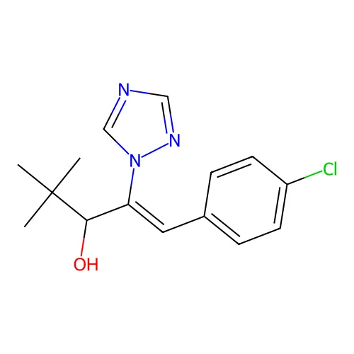1-(4-Chlorophenyl)-4,4-dimethyl-2-(1,2,4-triazole-1-yl)-pentene-3-ol structure