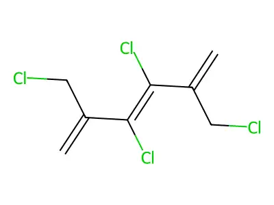 3,4-Dichloro-2,5-bis(chloromethyl)hexa-1,3,5-triene structure