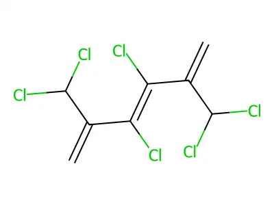 3,4-Dichloro-2,5-bis(dichloromethyl)hexa-1,3,5-triene structure