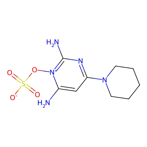 Minoxidil sulfate salt structure