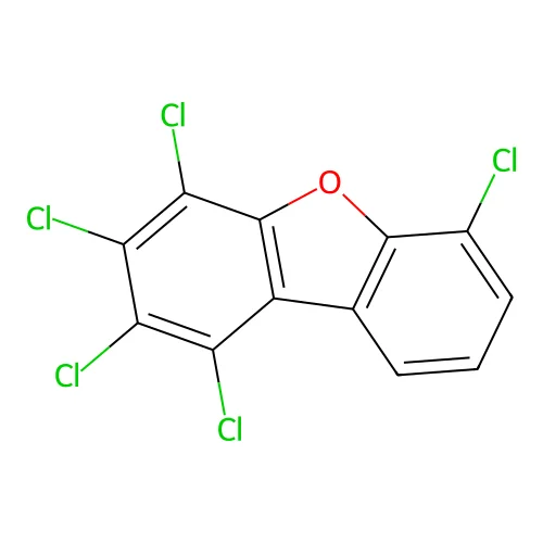 1,2,3,4,6-Pentachlorodibenzofuran structure