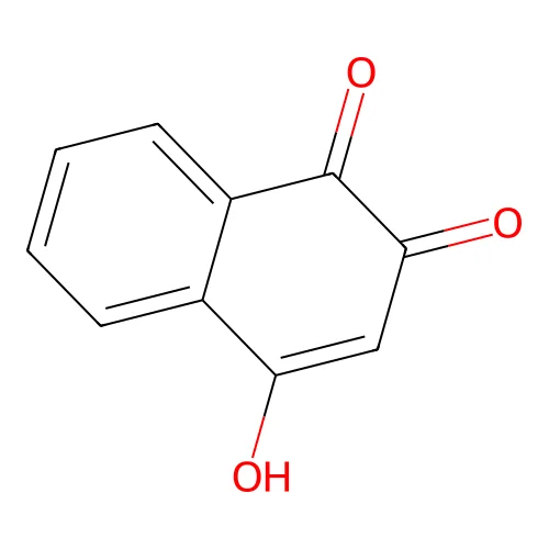 2-Hydroxy-1,4-naphthoquinone structure