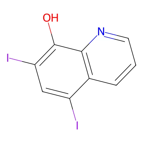5,7-Diiodo-8-hydroxyquinoline structure