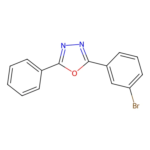 2-(3-Bromophenyl)-5-phenyl-1,3,4-oxadiazole structure