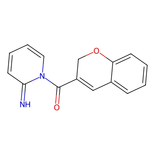 1-(2H-1-Benzopyran-3-ylcarbonyl)-2(1H)-pyridinimine structure