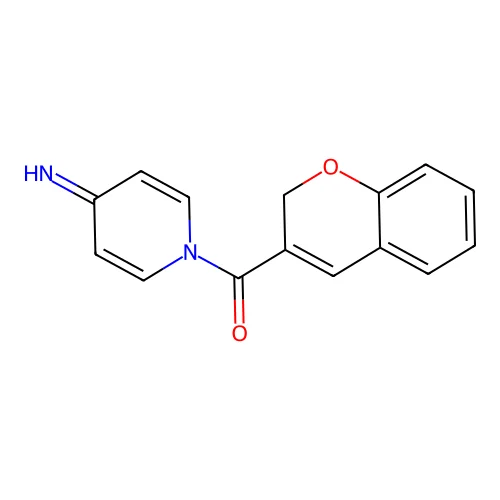 1-(2H-1-Benzopyran-3-ylcarbonyl)-4(1H)-pyridinimine structure