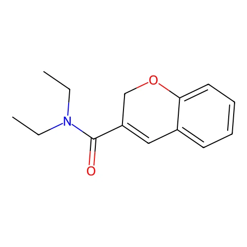 2H-1-Benzopyran-3-carboxamide, N,N-diethyl- structure