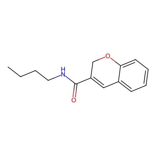 2H-1-Benzopyran-3-carboxamide, N-butyl- structure