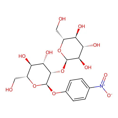 4-Nitrophenyl 2-O-alpha-D-glucopyranosyl-alpha-D-mannopyranoside structure