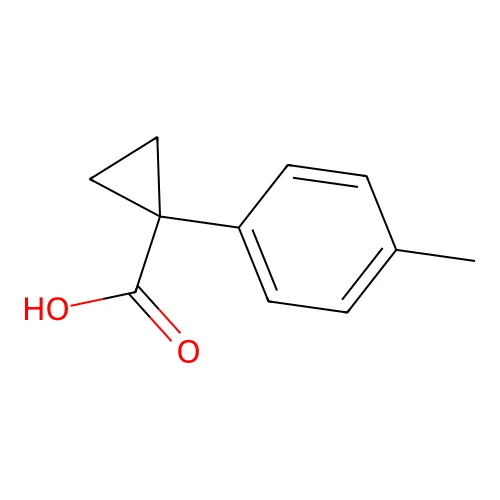1-(p-Tolyl)cyclopropanecarboxylic acid structure