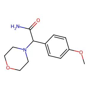 alpha-(4-Methoxyphenyl)-4-morpholineacetamide structure