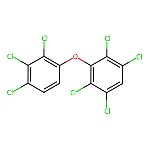2,2',3,3',4,5',6'-Heptachlorodiphenyl ether structure