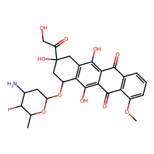Iododoxorubicin structure