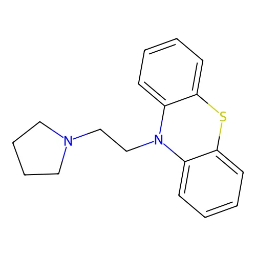 10-(2-(1-Pyrrolidinyl)ethyl)-10H-phenothiazine structure