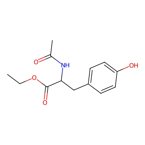 Acetyl tyrosine ethyl ester structure