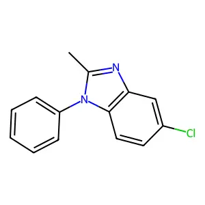 5-chloro-2-methyl-1-phenyl-1H-benzimidazole structure