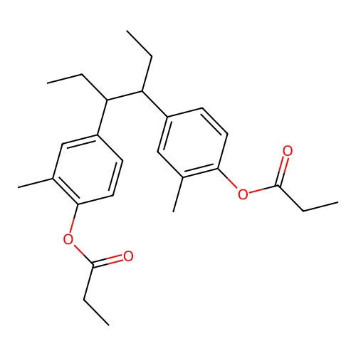 Methestrol dipropionate structure