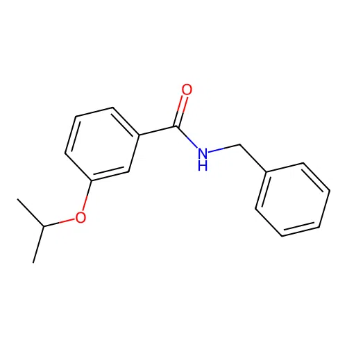 N-benzyl-3-isopropoxybenzamide structure
