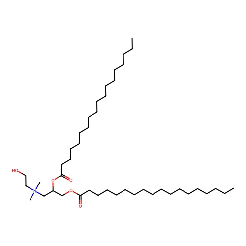 2,3-Di(octadecanoyloxy)propyl-(2-hydroxyethyl)-dimethylazanium structure