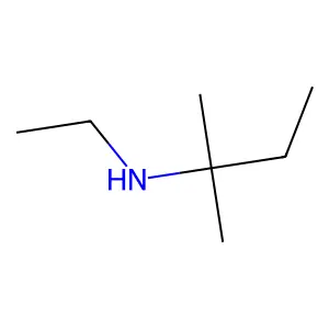 N-Ethyl-2-methyl-2-butanamine structure