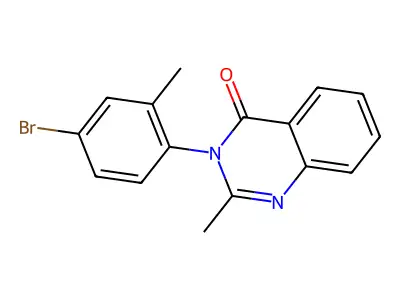 4-Bromomethaqualone structure