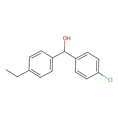 (4-Chlorophenyl)(4-ethylphenyl)methanol structure