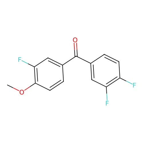 4-Methoxy-3,3',4'-trifluorobenzophenone structure