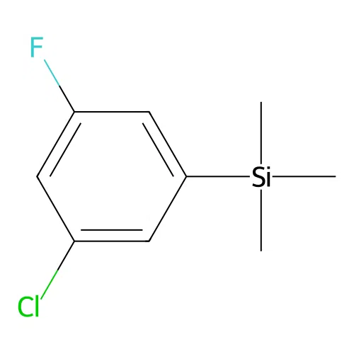 (3-Chloro-5-fluorophenyl)trimethylsilane structure