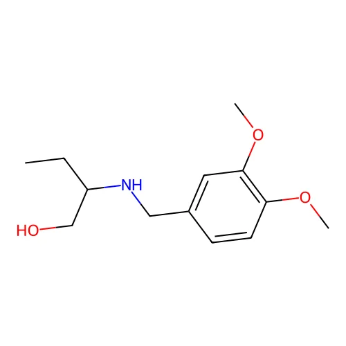 2-((3,4-Dimethoxybenzyl)amino)butan-1-ol structure