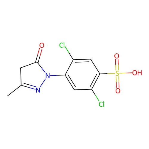 1-(2,5-Dichloro-4-sulfophenyl)-3-methyl-5-pyrazolone structure