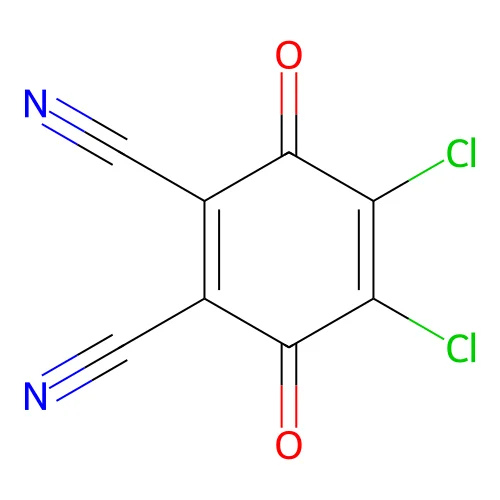 2,3-Dichloro-5,6-dicyano-1,4-benzoquinone structure