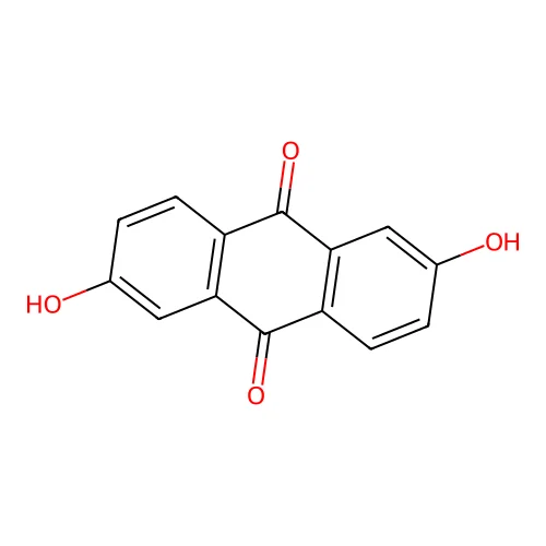 2,6-Dihydroxyanthraquinone structure