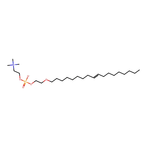 2-Octadec-9-enoxyethyl 2-(trimethylazaniumyl)ethyl phosphate structure