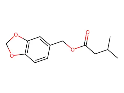 1,3-Benzodioxol-5-ylmethyl isovalerate structure