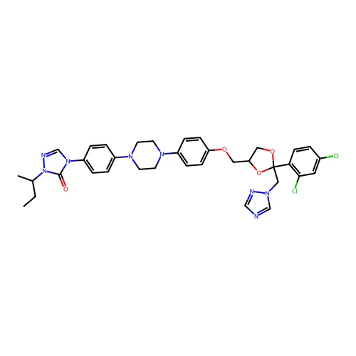 Itrizole structure