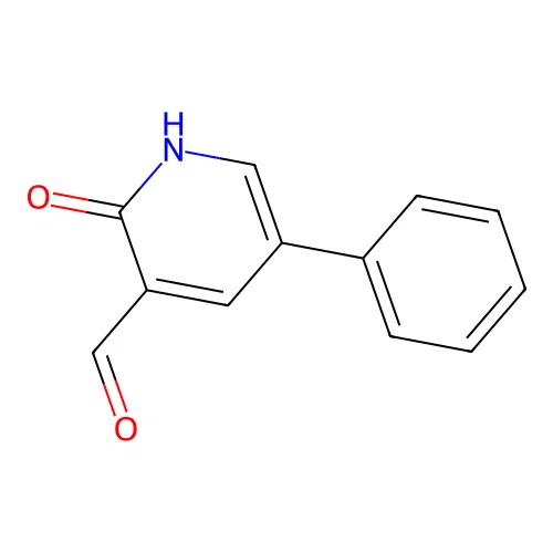 2-oxo-5-phenyl-1H-pyridine-3-carbaldehyde structure