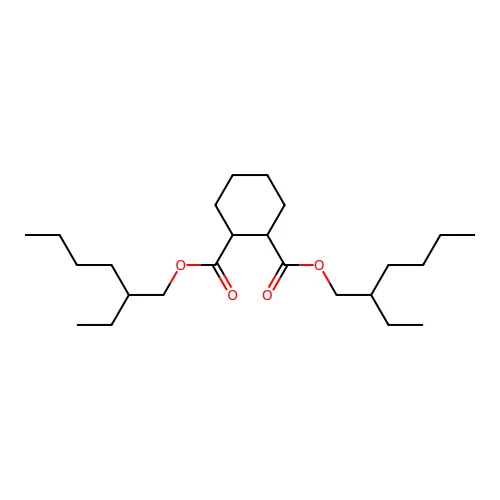 1,2-Cyclohexanedicarboxylic acid, 1,2-bis(2-ethylhexyl) ester structure